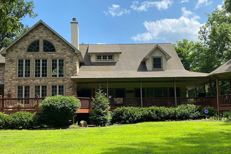 Roof cleaning in bethlehem safely removing black streaks before they damage shingles