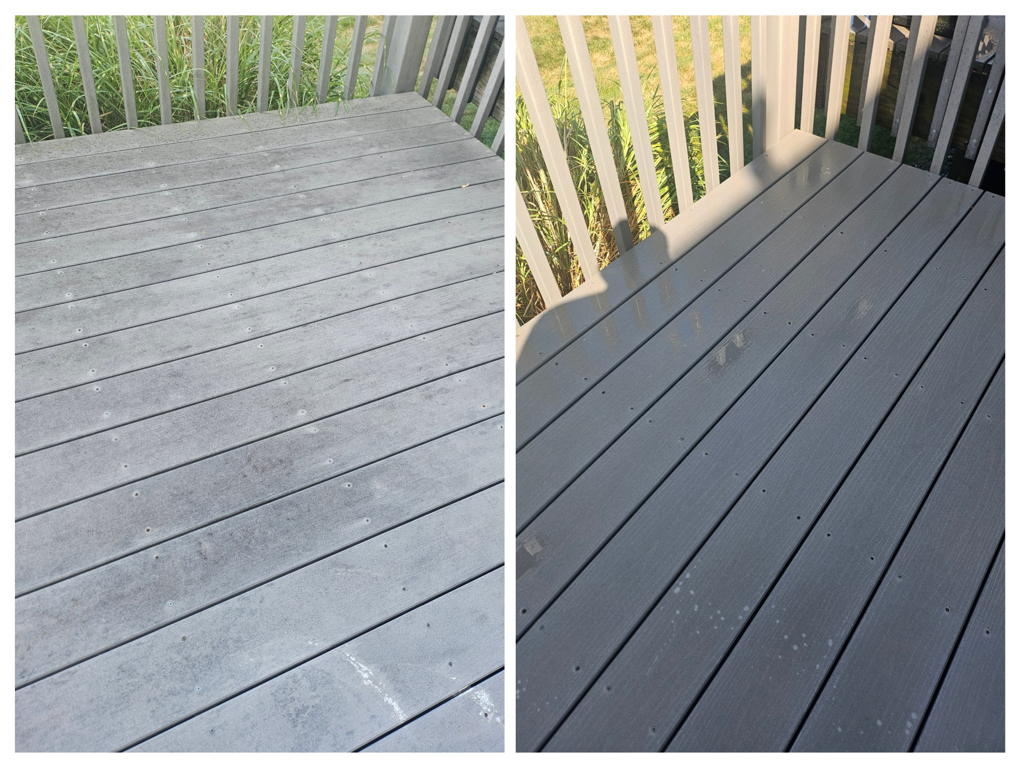 Another successful composite deck cleaning project in Easton PA