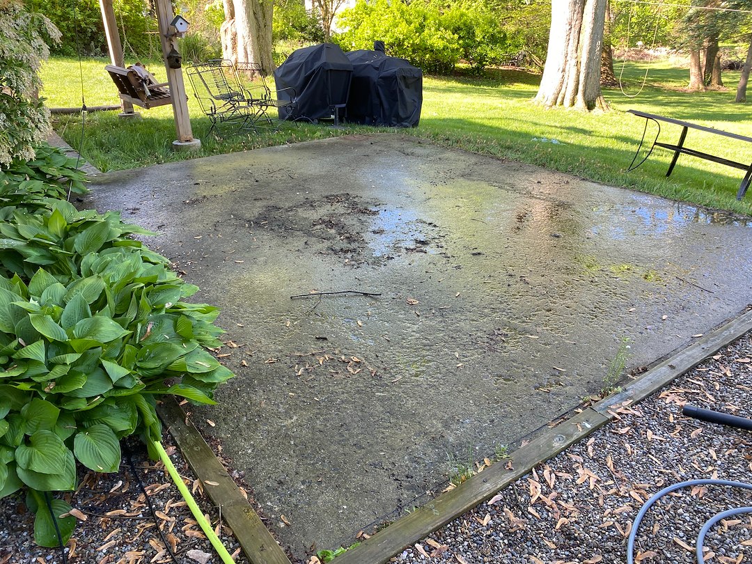 Concrete patio cleaning in the area. Bethlehem PA