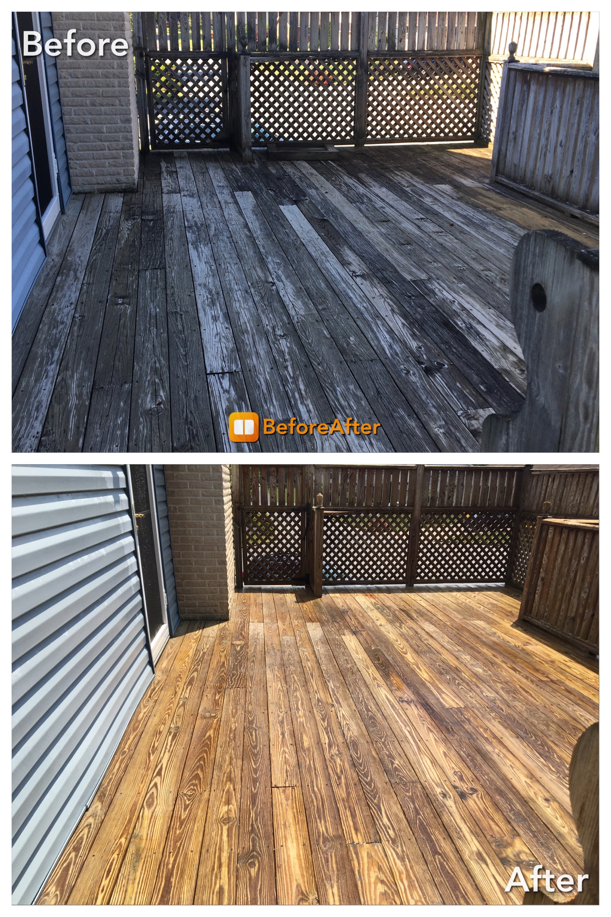 Top quality deck cleaning in Easton PA
